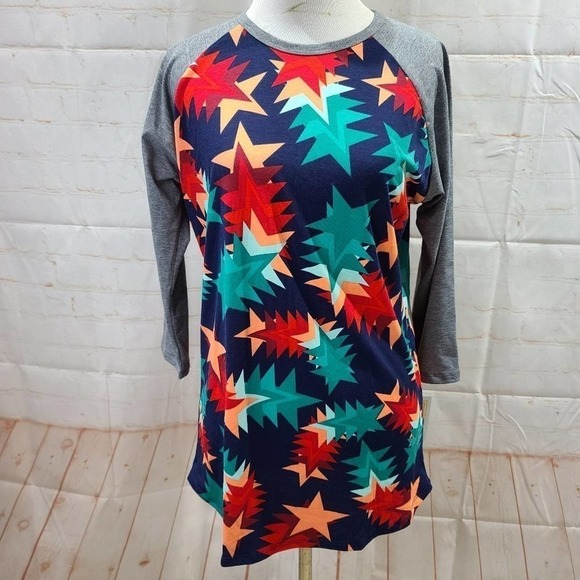 Lularoe Randy falling stars baseball tee - Picture 4 of 12